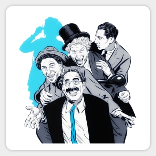 The Marx Brothers - An illustration by Paul Cemmick Sticker